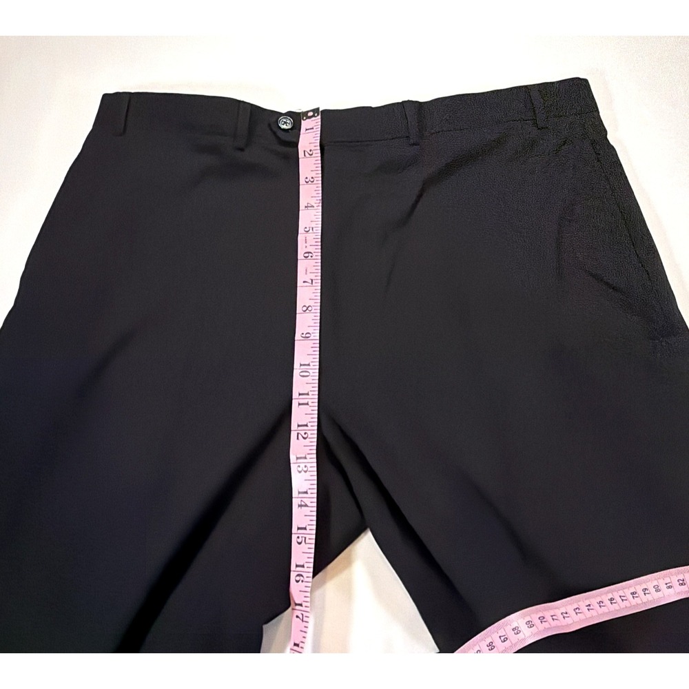 Ralph Ralph Lauren Mens 38x34 Black Flat Front Dress Pants Career Office Stretch - Picture 5 of 7